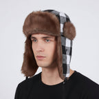 Men's Faux-Fur Trapper Hat – Wind-Resistant Ear-Flap Winter Cap
