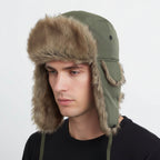 Men's Faux-Fur Trapper Hat – Wind-Resistant Ear-Flap Winter Cap