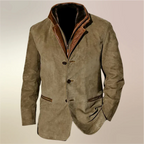 Men's Tailored suede-look Blazer Jacket – Refined Layer
