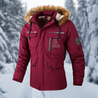 Men's Faux-Fur Hooded Winter Parka – Warm Utility Jacket
