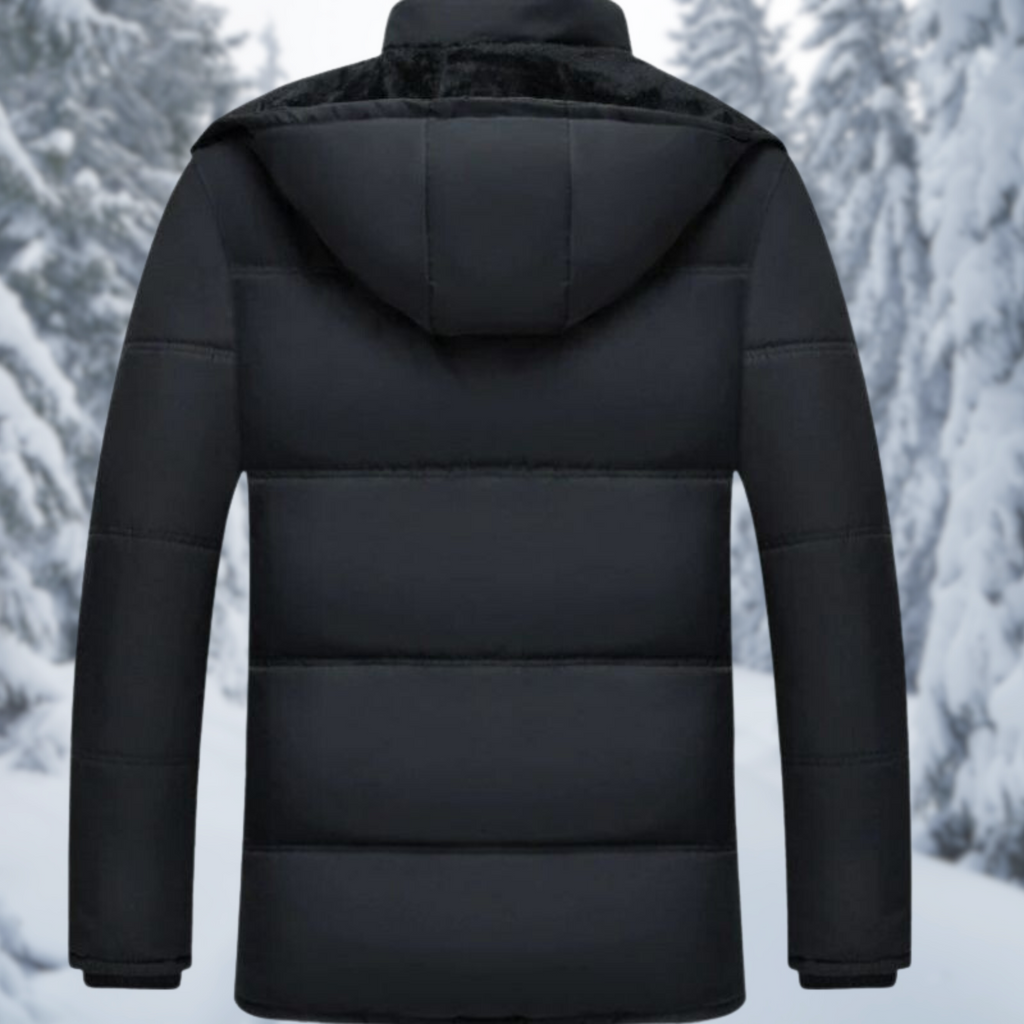 Men's Fleece-Lined Hooded Winter Parka – Warm Utility Layer