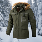 Men's Faux-Fur Hooded Winter Parka – Warm Utility Jacket