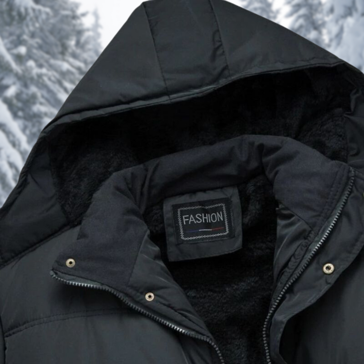 Men's Fleece-Lined Hooded Winter Parka – Warm Utility Layer