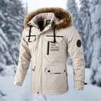 Men's Faux-Fur Hooded Winter Parka – Warm Utility Jacket