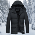 Men's Fleece-Lined Hooded Winter Parka – Warm Utility Layer