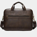 Men's leather-look Work Briefcase with Top Handles and Shoulder Strap