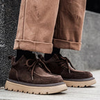Men's suede-look Lace-Up Ankle Boots – Retro Casual Boots