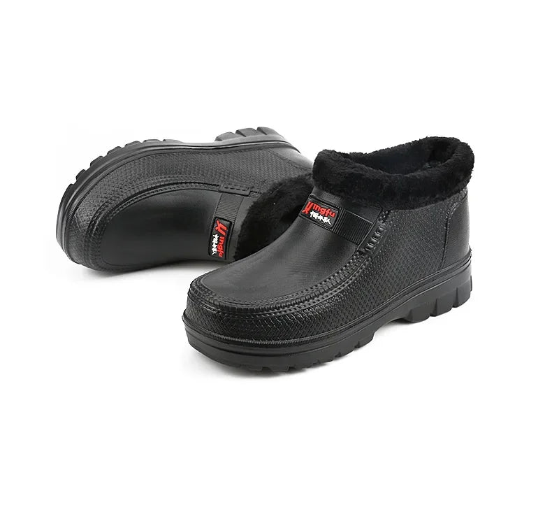 Men's Waterproof EVA Snow Boots – Lightweight Warm-Lined Slip-On Winter
