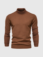 Men's Fine-Knit Turtleneck Sweater – Soft Slim-Fit Long-Sleeve Knitwear