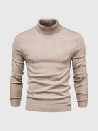 Men's Fine-Knit Turtleneck Sweater – Soft Slim-Fit Long-Sleeve Knitwear