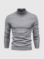 Men's Fine-Knit Turtleneck Sweater – Soft Slim-Fit Long-Sleeve Knitwear