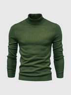Men's Fine-Knit Turtleneck Sweater – Soft Slim-Fit Long-Sleeve Knitwear