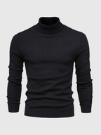 Men's Fine-Knit Turtleneck Sweater – Soft Slim-Fit Long-Sleeve Knitwear