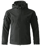 Men's Parka with Hood and Zip Pockets