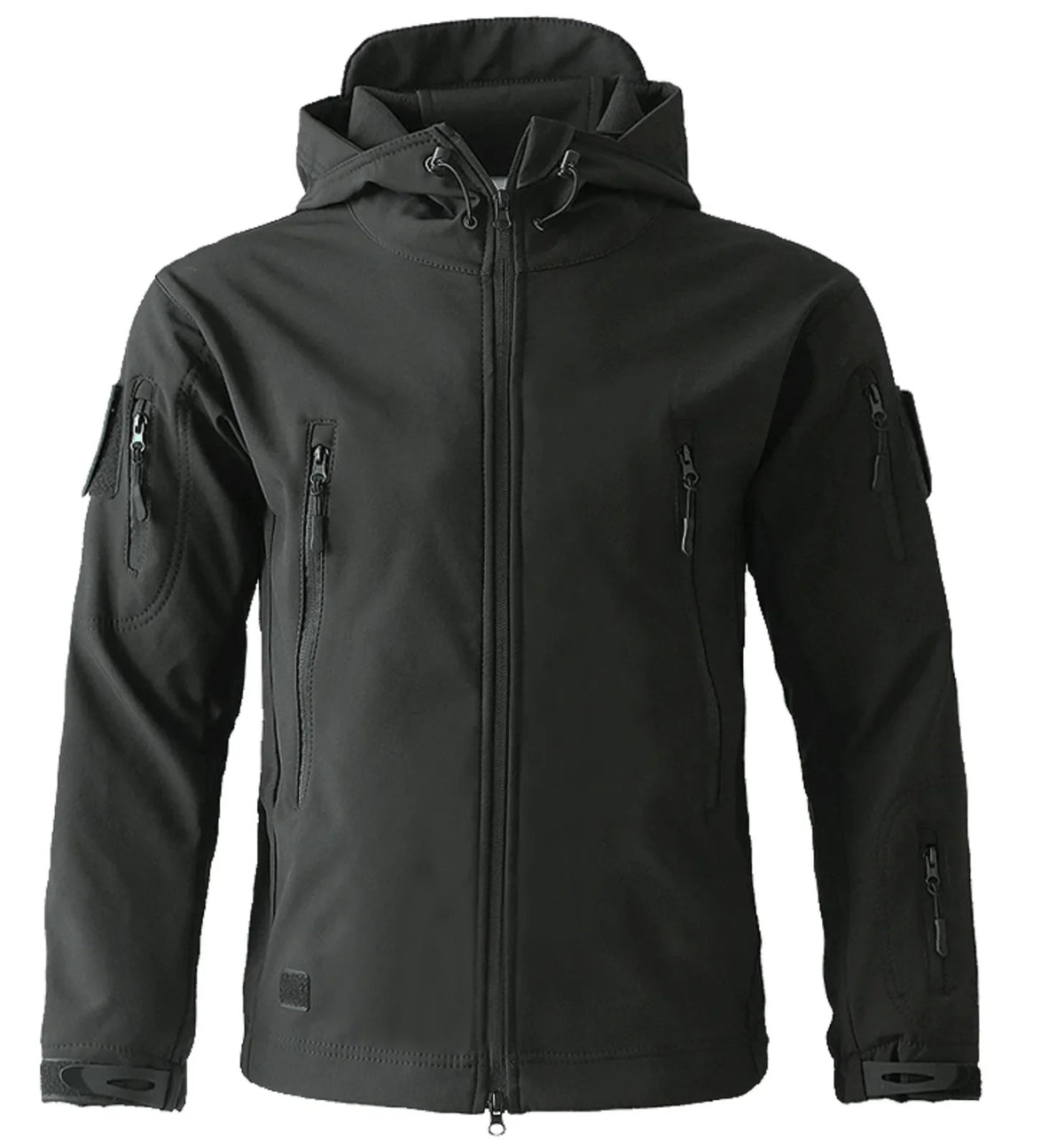 Men's Parka with Hood and Zip Pockets