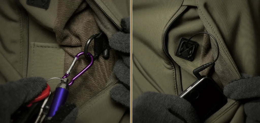 Men's Parka with Hood and Zip Pockets