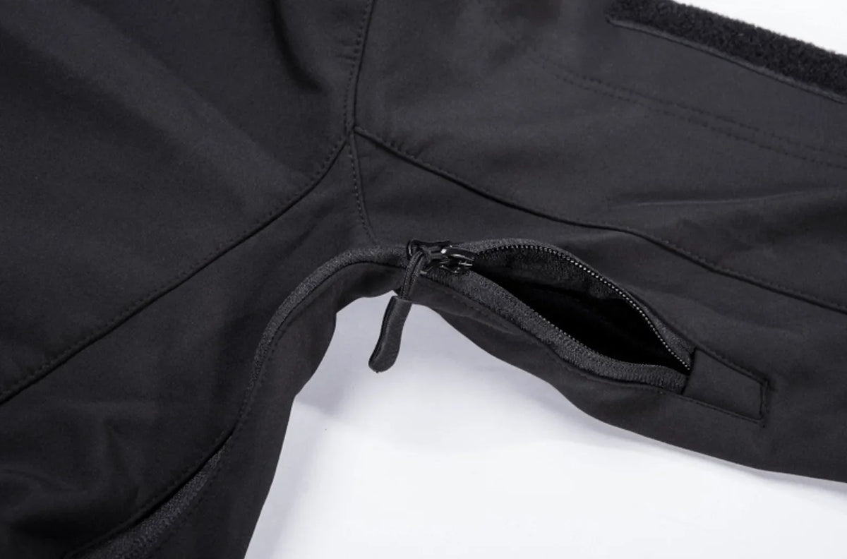 Men's Parka with Hood and Zip Pockets