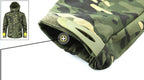 Men's Hooded Parka with Camouflage Pattern