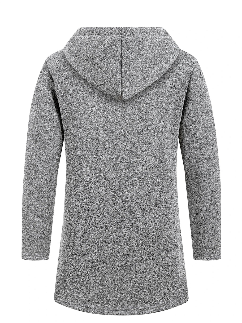 Men's Longline Zip-Up Hoodie – Relaxed Hooded Sweatshirt Jacket