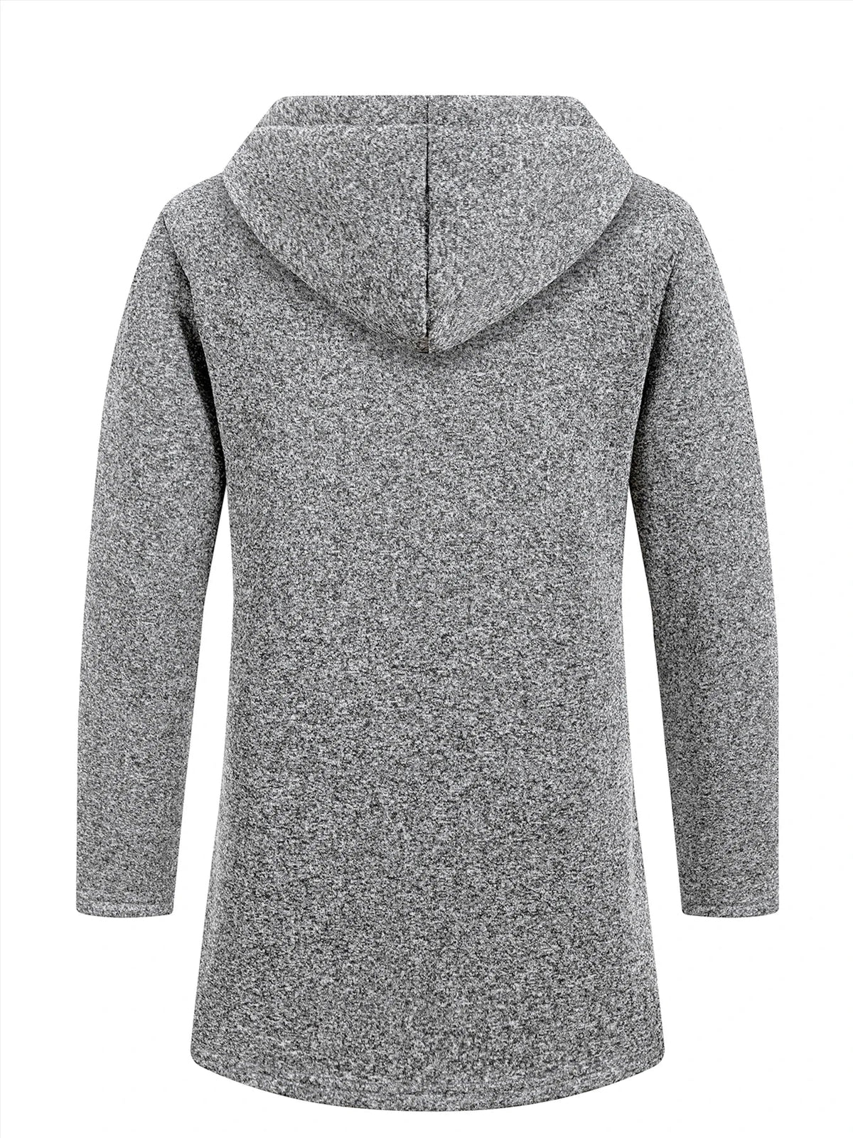 Men's Longline Zip-Up Hoodie – Relaxed Hooded Sweatshirt Jacket