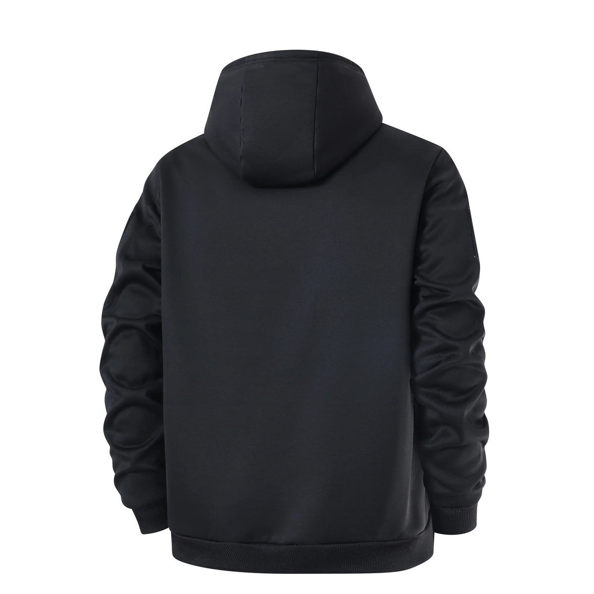 Men's Sherpa-Lined Hooded Fleece Jacket – Thick Zip-Up Winter Outerwear