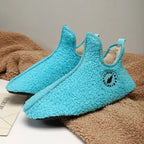 Men's Soft Cotton-Lined Winter Slippers – Warm Non-Slip Indoor House Shoes