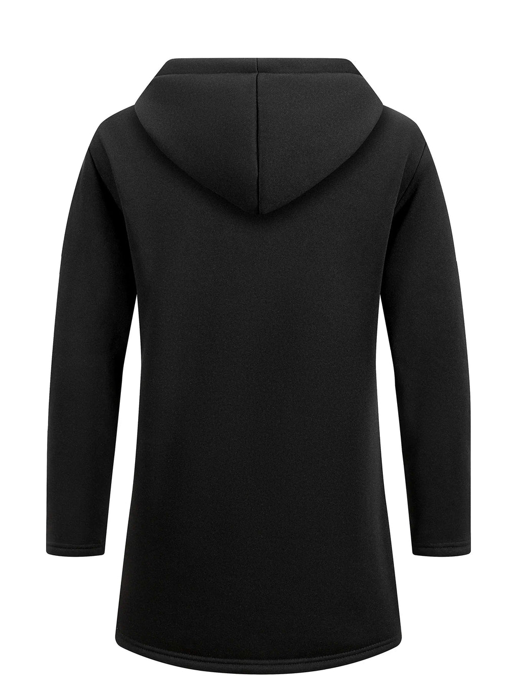 Men's Longline Zip-Up Hoodie – Relaxed Hooded Sweatshirt Jacket