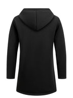 Men's Longline Zip-Up Hoodie – Relaxed Hooded Sweatshirt Jacket