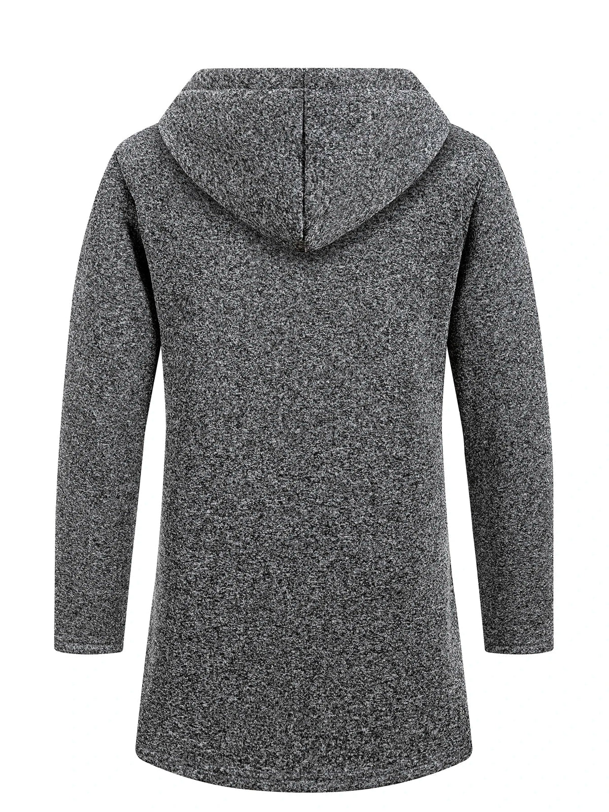 Men's Longline Zip-Up Hoodie – Relaxed Hooded Sweatshirt Jacket