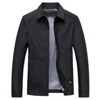 Men's Lightweight Collared Rain Jacket – Waterproof Outerwear