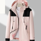 Men's Hooded Outdoor Jacket – Wind-Resistant Zip-Up Coat