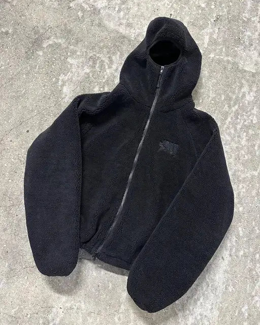 Men's Zip-Through Hoodie with Adjustable Hem