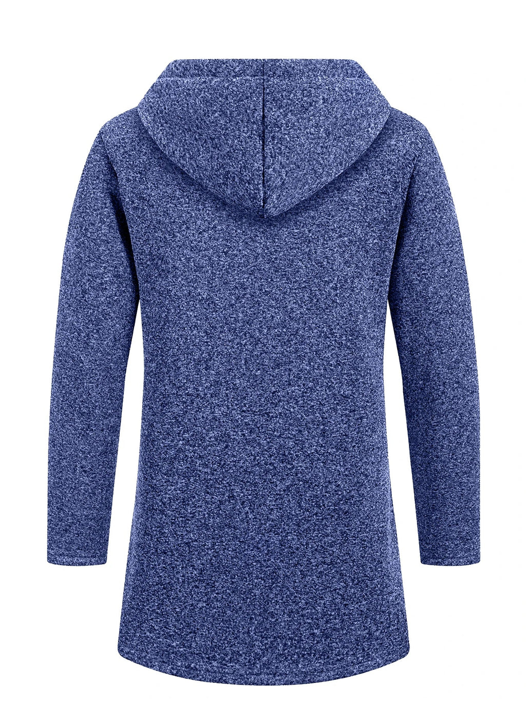 Men's Longline Zip-Up Hoodie – Relaxed Hooded Sweatshirt Jacket
