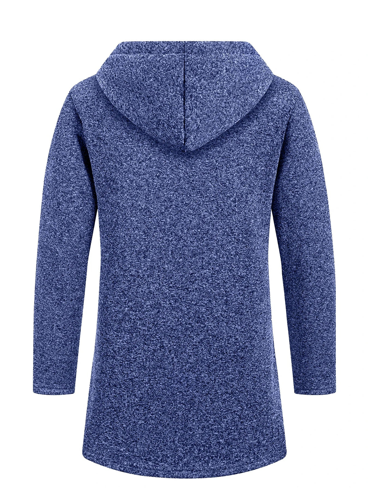 Men's Longline Zip-Up Hoodie – Relaxed Hooded Sweatshirt Jacket