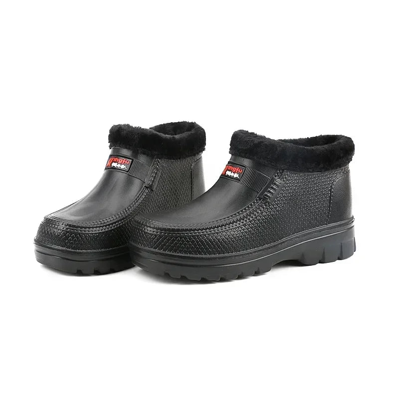 Men's Waterproof EVA Snow Boots – Lightweight Warm-Lined Slip-On Winter
