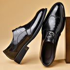 Men's leather-look Monk Strap Shoes – Polished Buckle Dress Shoes