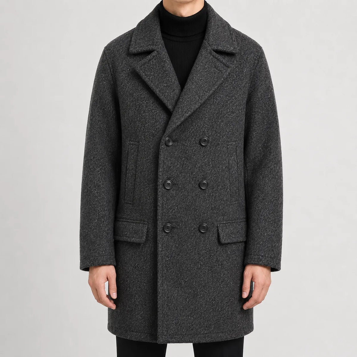Men's Trench Coat Double-breasted