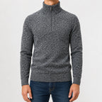 Men's Zip-up Jumper with Mock Neck – Style 3