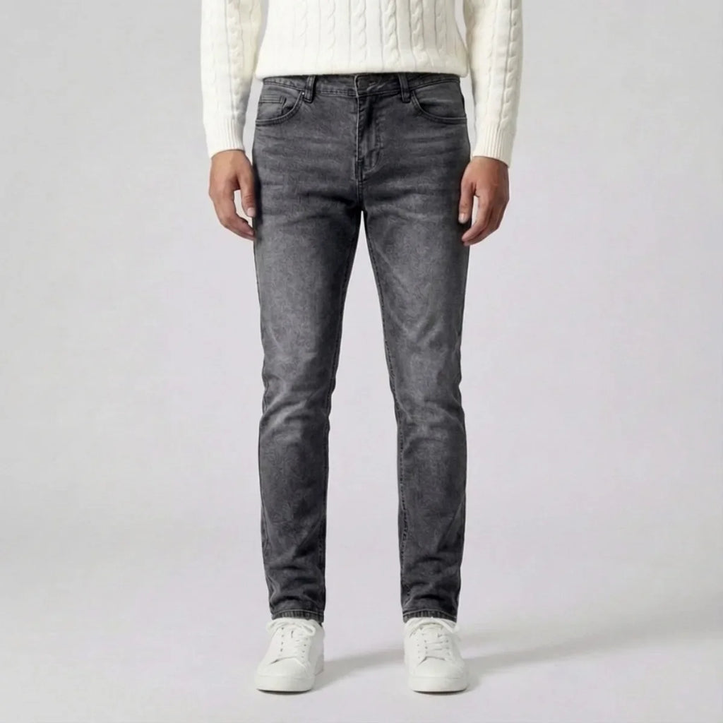 Men's Slim Fit Light Wash Stretch Jeans