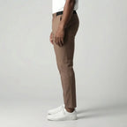 Men's Slim Fit Chinos with Elastic Waist