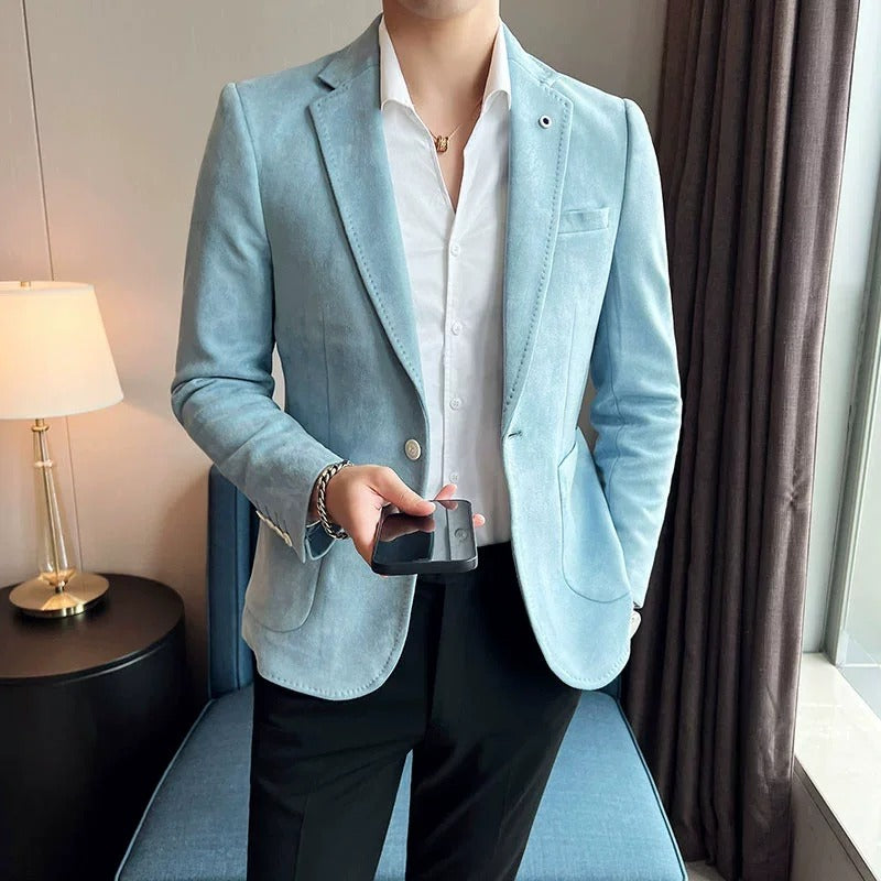 Men's Slim Fit Blazer – Clean Single-Button
