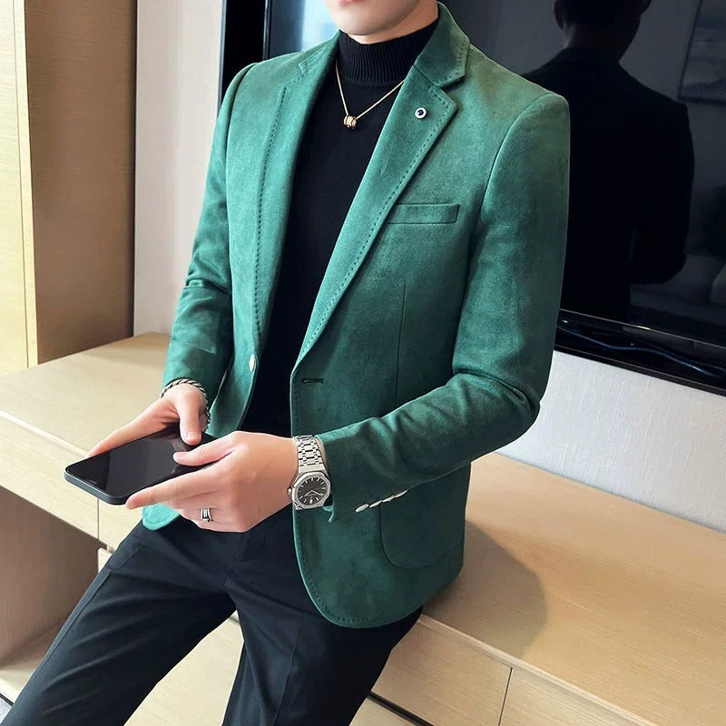 Men's Slim Fit Blazer – Clean Single-Button