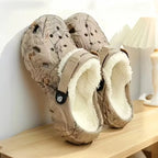 Men's Lined Slippers with Adjustable Strap