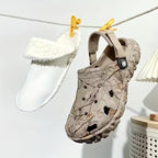 Men's Lined Slippers with Adjustable Strap
