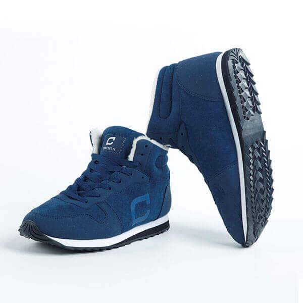 Men's Warm-Lined Winter Shoes – Slip-Resistant High-Top Trainers