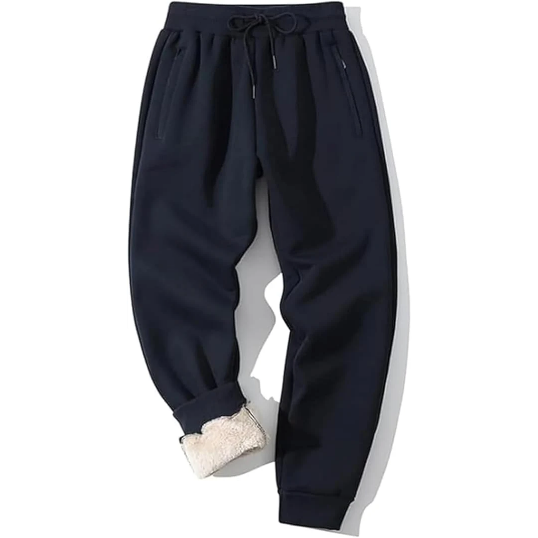 Men's Fleece-Lined Joggers – Relaxed-Fit Thermal Sweatpants