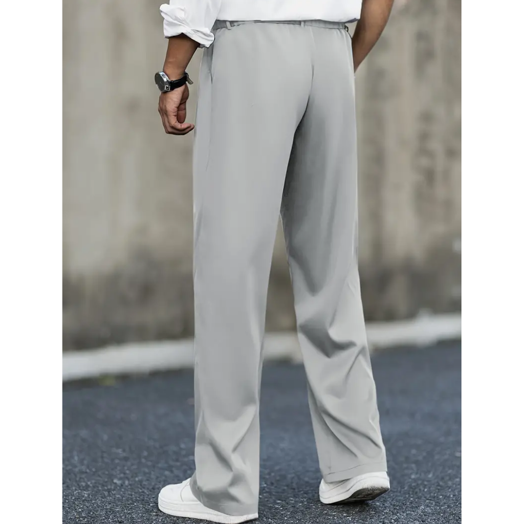 Men's Pleated Wide-Leg Trousers – Relaxed Tailored Pants