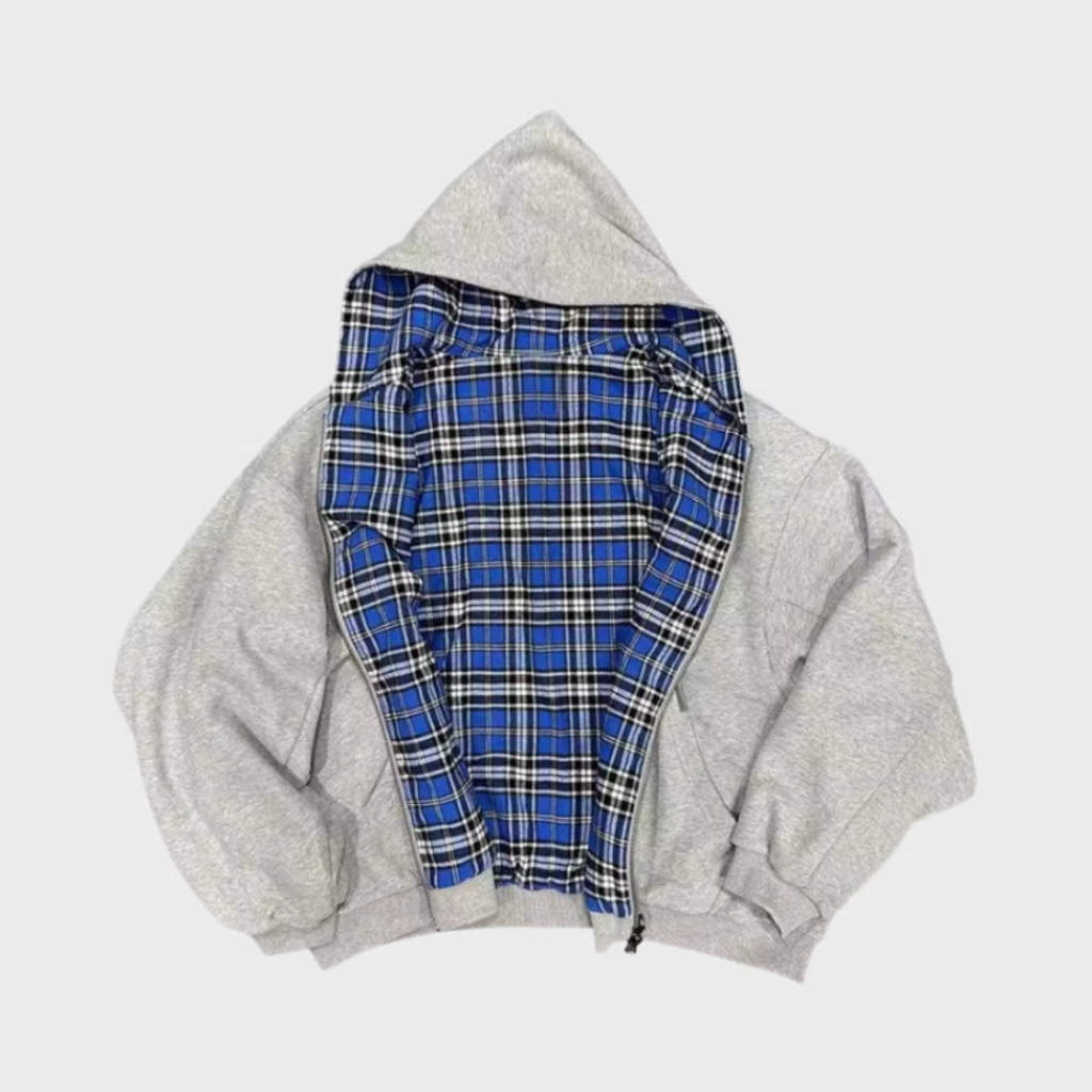 Men's Reversible Oversized Hooded Jacket