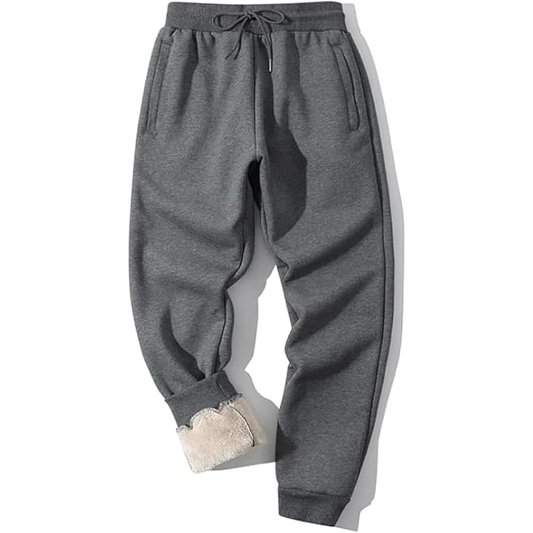 Men's Fleece-Lined Joggers – Relaxed-Fit Thermal Sweatpants