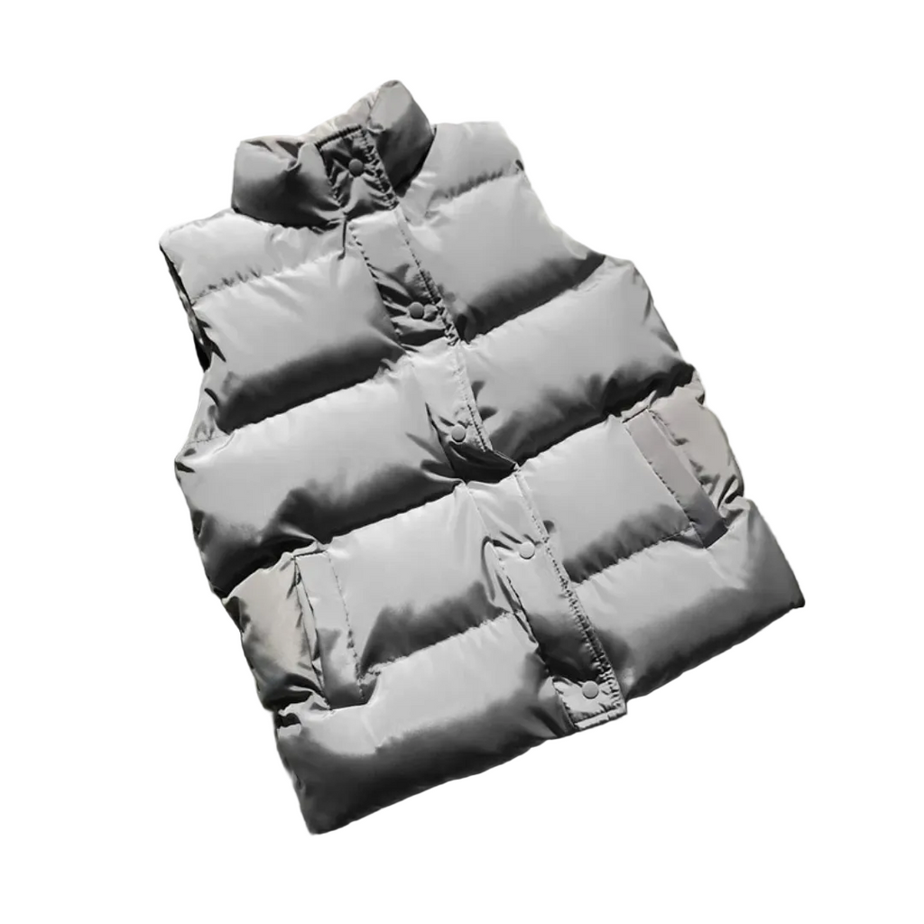 Men's Quilted Puffer Vest – High-Collar Weather-Resistant Bodywarmer